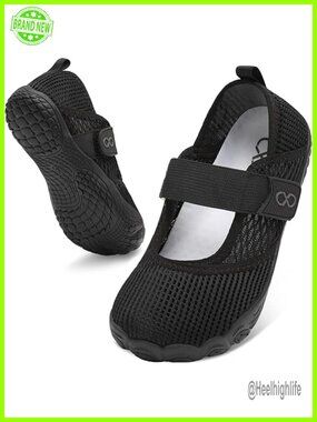 Women's Quick-Dry Barefoot Water Shoes with Hook-and-Loop Strap